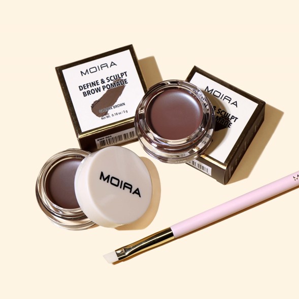 MOIRA DEFINE &amp; SCULPT BROW POMADE 004 DARK BROWN