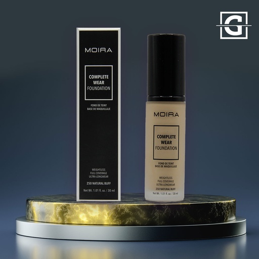MOIRA BASE DE MAQUILLAJE COMPLETE WEAR 250 NATURAL BUFF
