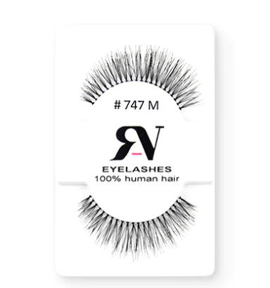 RV EYELASHES PESTAÑAS 100% CABELLO HUMANO #747M