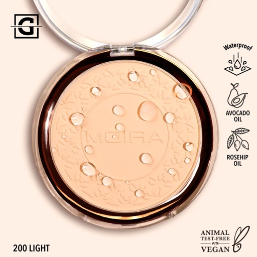 MOIRA POLVO COMPACTO A PRUEBA DE AGUA SOFT FOCUS WATERPROOF 200