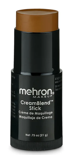 MEHRON BASE DE MAQUILLAJE EN BARRA CREAMBLEND STICK DARK 1
