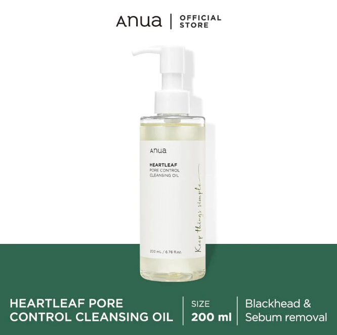 ANUA ACEITE LIMPIADOR HEARTLEAF PORE CONTROL CLEASING OIL 200 ML