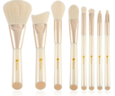 DUCARE SET DE 8 BROCHAS PARA MAQUILLAJE DE ROSTRO NUDE