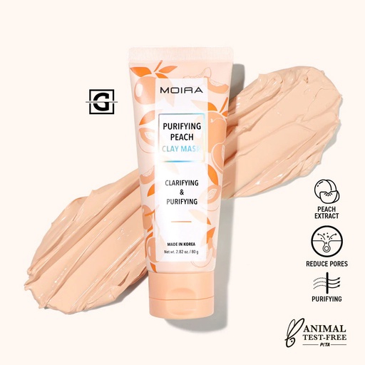 [840222304056 CLM004] MOIRA MASCARILLA DE ARCILLA DE MELOCOTON PURIFYING PEACH