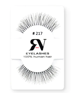[763600000150] RV EYELASHES PESTAÑAS 100% CABELLO HUMANO #217
