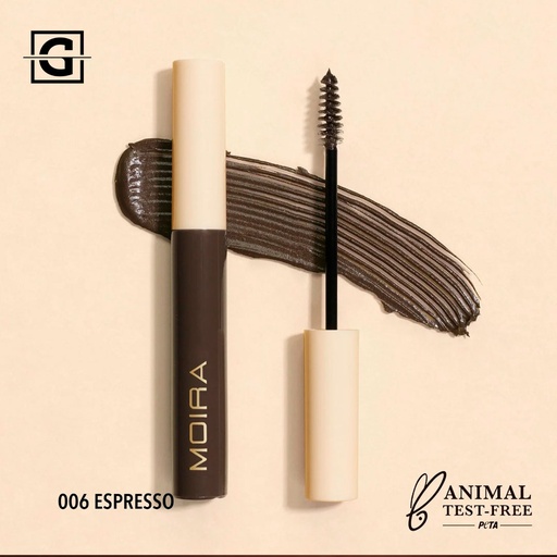[840222301246 BMS006] MOIRA MASCARA PARA CEJAS DEFYING 006 ESPRESSO